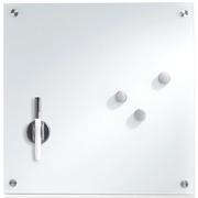 Tablice i flipcharty - Szklana tablica magnetyczna, biała, 40x40 cm - miniaturka - grafika 1