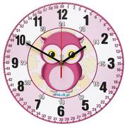 Zegary - Edukacyjny zegar ścienny dla dzieci Sowa bezgłośny mechanizm / ePokoik - miniaturka - grafika 1