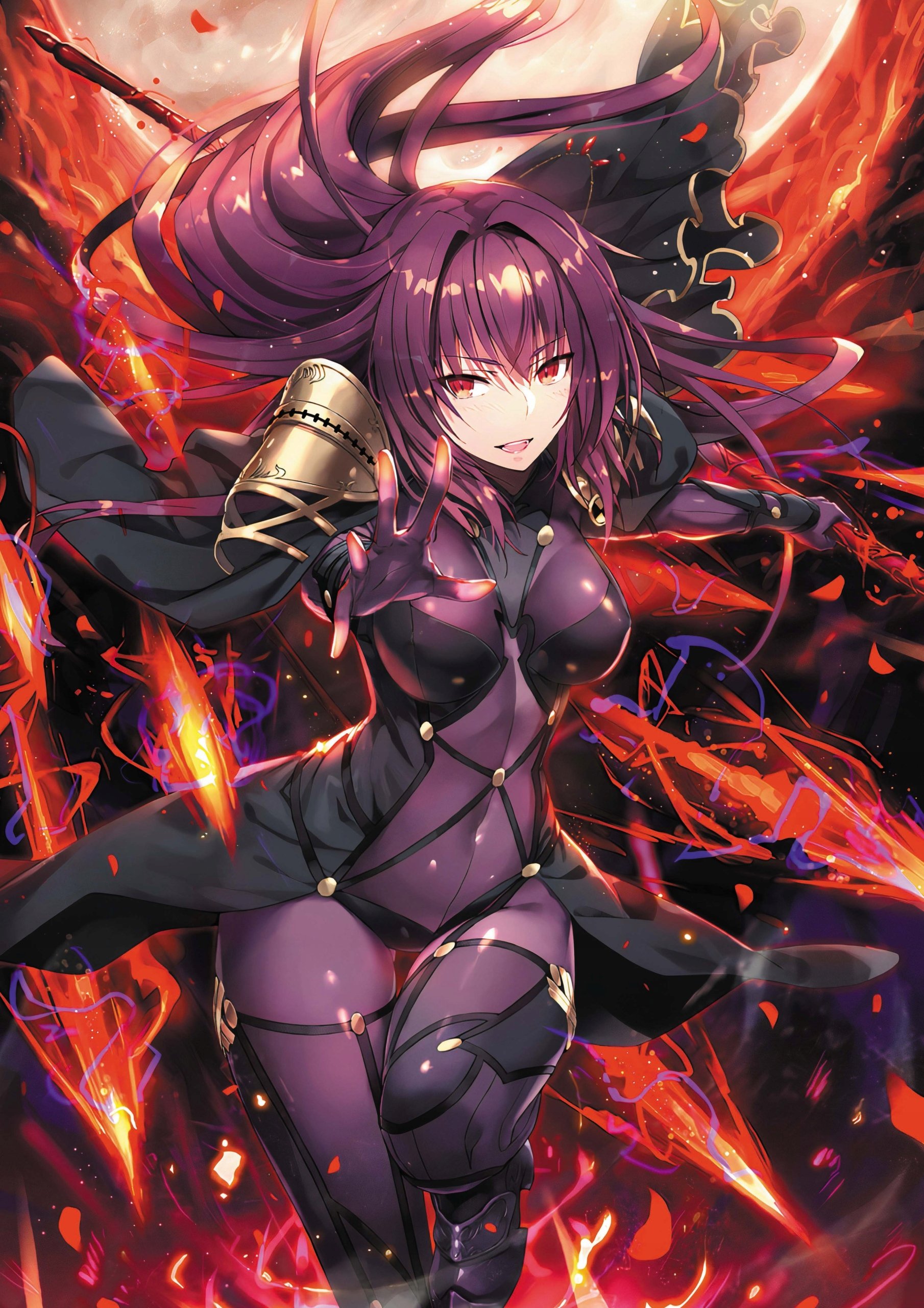 Plakat A3 Fate Anime Scathach Lancer