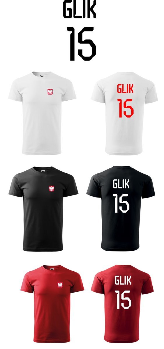 Koszulka Kamil Glik 15 POLSKA jr Katar'22