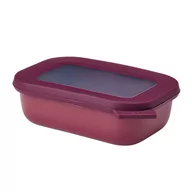 Miski i półmiski - Mepal Mepal Cirqula Oblong Nordic Berry 0,5 L Bordowa Miska Kuchenna Plastikowa Z Pokrywką - miniaturka - grafika 1