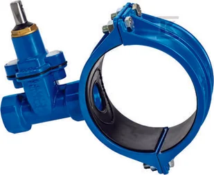 Zasuwo-opaska do wody gwintowana ZG2 NWZPE DN32x110 z miękkim uszczelnieniem, z szeroką opaską na rurę PVC/PE, PN16, GJS- żeliwo sfero - Zawory i kraniki Zasuwo-opaska do wody gwintowana ZG2 NWZPE DN32x110 z miękkim uszczelnieniem, z szeroką opaską na rurę PVC/PE, PN16, GJS- żeliwo sfero - Zawory i kraniki - miniaturka - grafika 1