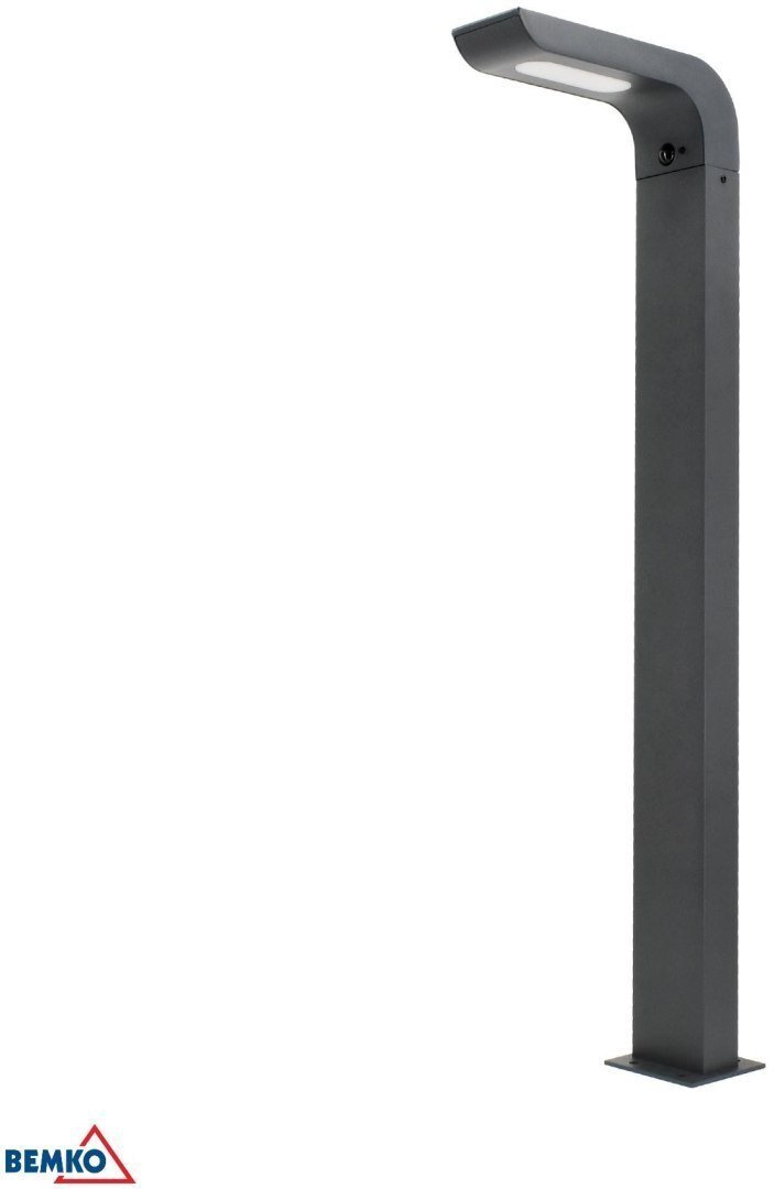 Bemko HYBRYDOWY SŁUPEK OGRODOWY LED BEMKO SOLVEO 7W 600LM 3000K/4000K/6500K 80CM IP65 DARK GREY CZ.PIR 75907