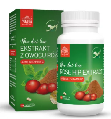 Pokusa FOR HEALTH RawDietLine Owoc dzikiej róży ekstrakt 120 tabletek 52462-uniw