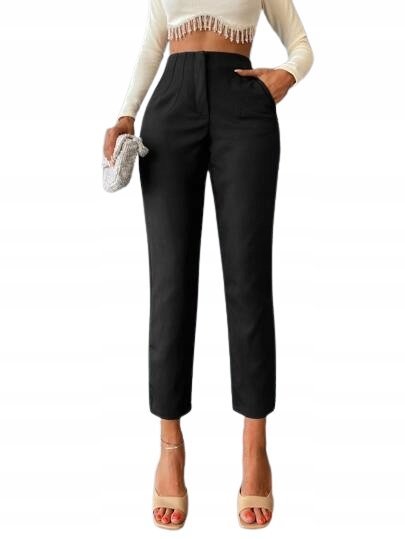 SHEIN SPODNIE DAMSKIE CZARNE ELEGANCKIE 40/42 V7T
