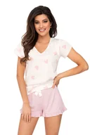 Piżamy damskie - Piżama Sweet 1/2 Powder Pink - miniaturka - grafika 1