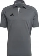 Koszulki męskie - Koszulka męska adidas Tiro 23 Competition Polo szara HU1344 - M - miniaturka - grafika 1