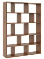 Regały - Skandynawski Regał W Kolorze Orzech Wiszący Lub Stojący S4-H94 - miniaturka - grafika 1