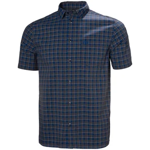 Koszula męska Helly Hansen Fjord Qd Ss Shirt 2.0 Rozmiar: L / Kolor: ciemnoniebieski - Koszulki sportowe męskie - miniaturka - grafika 1
