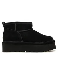 Śniegowce damskie - Śniegowce Bearpaw Retro Shorty 2940W Czarny - miniaturka - grafika 1