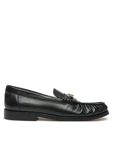 Tommy Hilfiger Mokasyny Soft Leather Horsebit Loafer FW0FW08414 Czarny - Mokasyny damskie - miniaturka - grafika 1