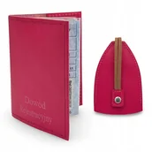 Etui na klucze - Prezent dla Kobiet - Zestaw Etui na Klucze+Etui na Dowód-Skóra Naturalna - miniaturka - grafika 1