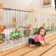 Zabezpieczenia dla dzieci - Siatka Zabezpieczająca Balustrady Schody Ochrona Dla Dzieci 300 X 74Cm - miniaturka - grafika 1