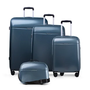 PUCCINI Zestaw WALIZEK Podróżnych + Kuferek PC Poliwęglan Polikarbon 4w1 - Walizki PUCCINI Zestaw WALIZEK Podróżnych + Kuferek PC Poliwęglan Polikarbon 4w1 - Walizki - miniaturka - grafika 1