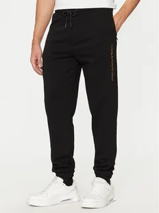 KARL LAGERFELD Spodnie dresowe 705464 551900 Czarny Regular Fit - Spodnie sportowe męskie - miniaturka - grafika 1