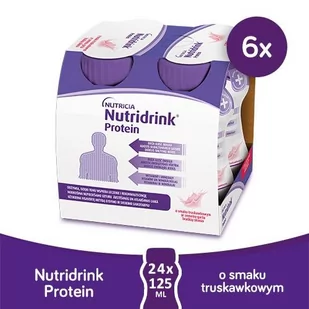Zestaw Nutridrink Protein truskawka, 24x125 ml - Układ pokarmowy - miniaturka - grafika 1