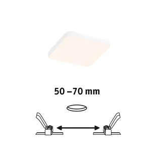 Paulmann Veluna Edge LED IP44 3 000 K 9x9cm - Oprawy, klosze i abażury - miniaturka - grafika 1