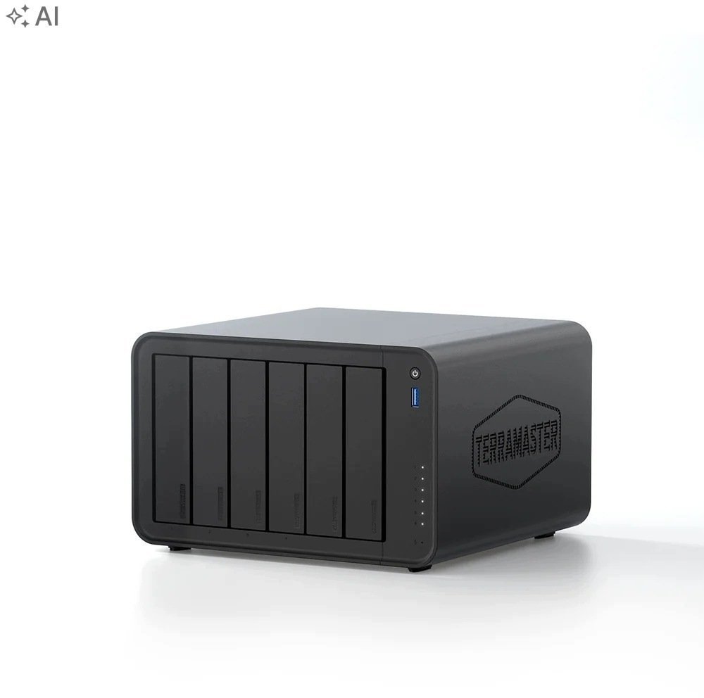 Serwer plików TerraMaster NAS, 6Core, 8GB DDR5 RAM, Diskless F6-425 PRO