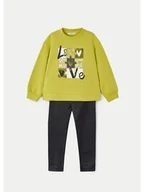 Komplety dla niemowląt - Mayoral Komplet bluza i legginsy 4708 Zielony Regular Fit - miniaturka - grafika 1