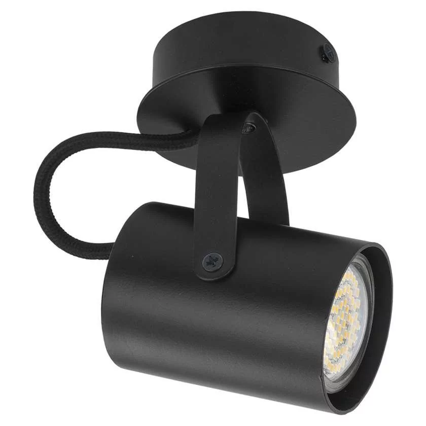 Sigma KAMERA Czarny 1 plafon - Lampa sufitowa 1x GU10 (max 25W) 32561