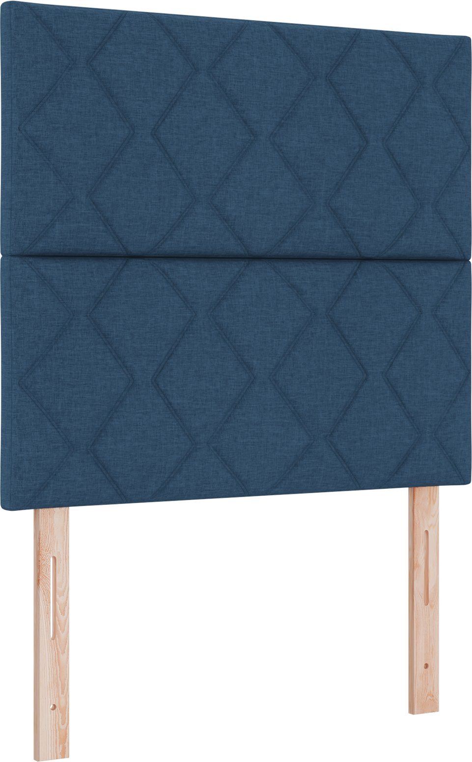 vidaXL Łóżko typu box spring z materacem Niebieskim 120x200 cm Tkanina