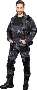 SPODNIE OCHRONNE OGRODNICZKI REIS FORECO-B; MORO-CZARNY - Odzież robocza - miniaturka - grafika 1