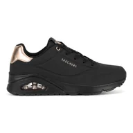 Buty sportowe damskie - Obuwie sportowe Skechers UNO 177094 BBK - miniaturka - grafika 1