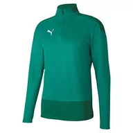 Koszulki i topy damskie - Puma Herren teamGOAL 23 Training 1/4 Zip Top Trainingsoberteil, Pepper Green-Power Green, S 656476 - miniaturka - grafika 1