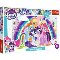 Puzzle - Trefl Puzzle 24 elementy Maxi My Little Pony, Szczęśliwe kucyki - miniaturka - grafika 1