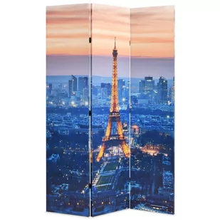 Składany parawan, 120x170 cm, motyw Paryża nocą - Parawany - miniaturka - grafika 1