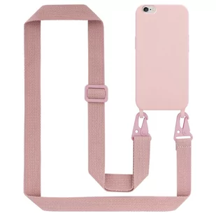 Łańcuszek Etui Do Apple iPhone 6 / 6S Pokrowiec w LIQUID RÓŻOWY Silicone TPU Obudowa Ochronny Cadorabo - Etui i futerały do telefonów - miniaturka - grafika 1
