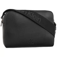 Torebki damskie - Torebka Listonoszka Over Webbing Camera Bag21 Pu Black K60K612711 BEH (CK544-a) Calvin Klein - miniaturka - grafika 1
