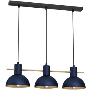 Liniowa lampa wisząca, niebieskie klosze LX 4379 z serii ESTATE MINI - Lampy sufitowe - miniaturka - grafika 1
