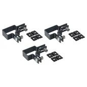 Akcesoria do ogrodzeń - Obejma narożna 40x60 mm 3szt. antracytowa 5905309201590 - miniaturka - grafika 1