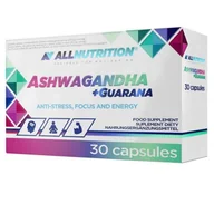 Witaminy i minerały dla sportowców - Adaptogen ASHWAGANDHA+ GUARANA 30 kapsułek - miniaturka - grafika 1