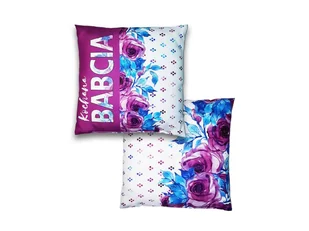 Poduszka dekoracyjna z kwiatowym nadrukiem Kochana Babcia - Poduszki dekoracyjne Poduszka dekoracyjna z kwiatowym nadrukiem Kochana Babcia - Poduszki dekoracyjne - miniaturka - grafika 1