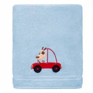 Ręczniki - Spod Igły i Nitki, Ręcznik kąpielowy dla dzieci, Psiak, Niebieski, 50x90 cm - miniaturka - grafika 1