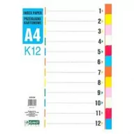Segregatory - D.rect Przekładki kartonowe 1-12 K-12 - miniaturka - grafika 1