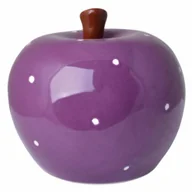 Figurki dekoracyjne - Jabłko w groszki fioletowe - miniaturka - grafika 1
