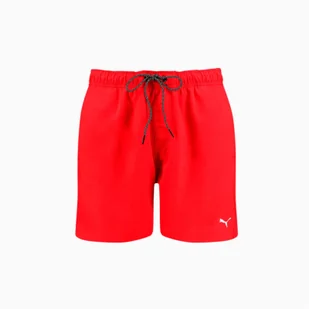 Kąpielówki męskie Puma SWIM MEDIUM LENGTH czerwone 90766002 - Kąpielówki męskie - miniaturka - grafika 1