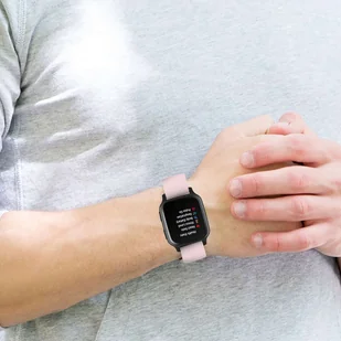 Pasek uniwersalny Alogy Strap z klamrą na smartwatch zegarek 18mm różowy - Akcesoria do smartwatchy - miniaturka - grafika 9