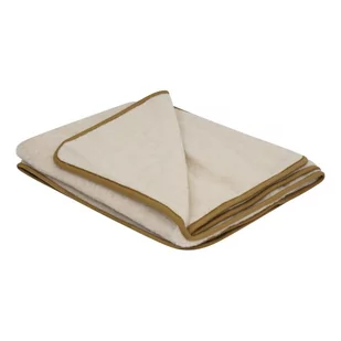 Brązowy koc z wełny merynosa Native Natural, 140x200 cm - Koce - miniaturka - grafika 1