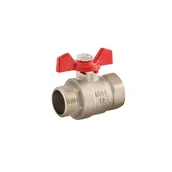 Zawory i kraniki - Zawór kulowy 1" z motylkiem Solid - miniaturka - grafika 1