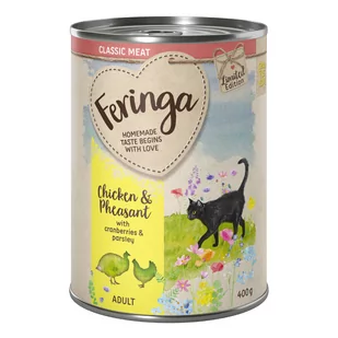 Edycja limitowana: Wiosenne Menu Feringa Classic Meat, kurczak i bażant z żurawiną 6 x 400 g - Mokra karma dla kotów - miniaturka - grafika 1