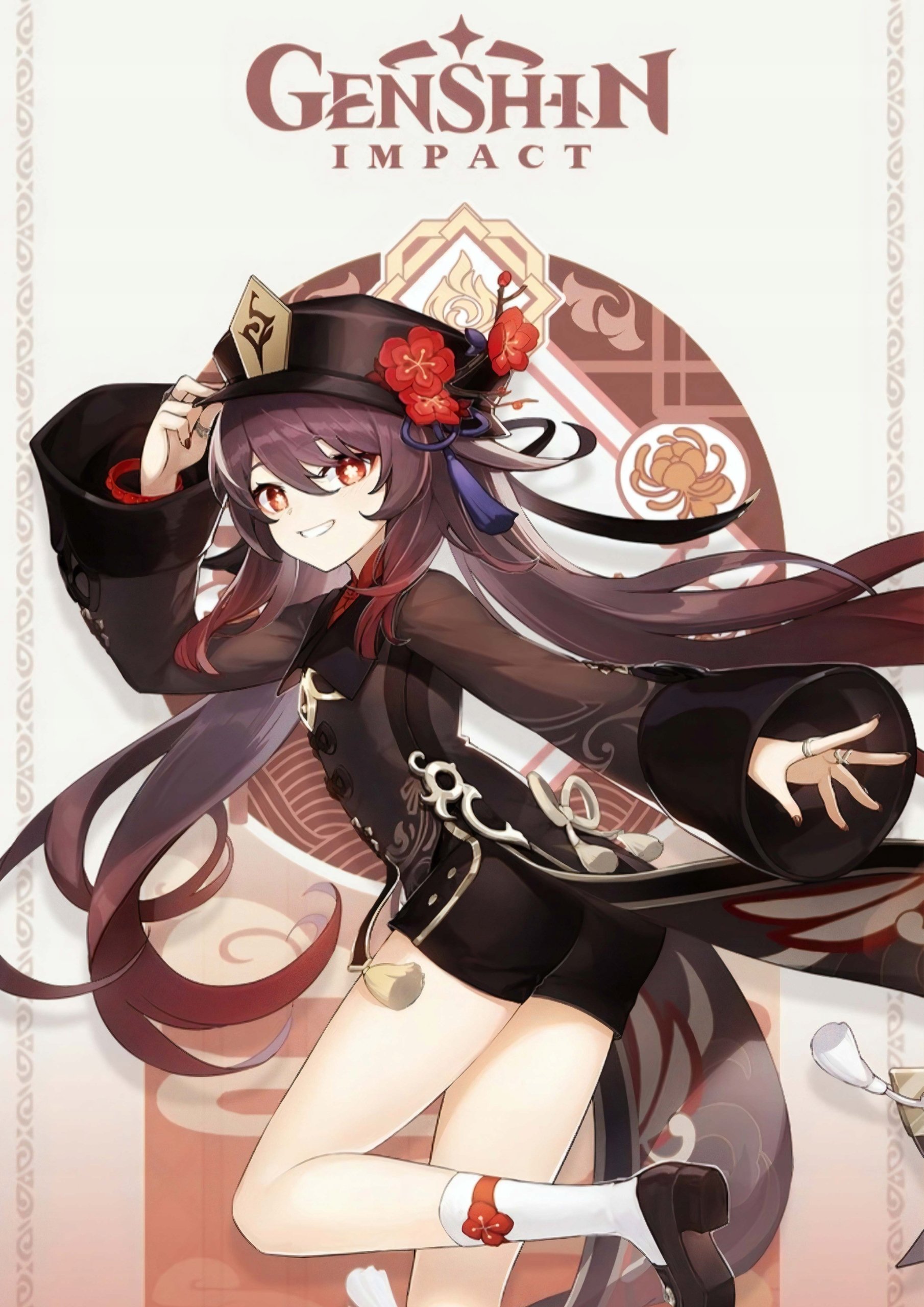 Plakat A3 Genshin Impact Anime Gra Hu Tao