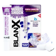 Wybielanie zębów - BlanX White Shock Purple Corrector, system wybielający zażółcenia na zębach, serum, 20 ml + nakładka Led Bite - miniaturka - grafika 1