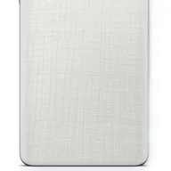 Folie ochronne do telefonów - Folia naklejka skórka strukturalna na TYŁ do Apple iPhone 4 - Tkanina Biała - apgo SKINS - miniaturka - grafika 1