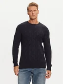 Swetry męskie - Guess Sweter M4BR19 Z3HD1 Granatowy Regular Fit - miniaturka - grafika 1