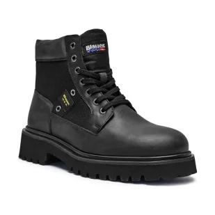 BLAUER Skórzane trapery BUXTON03 - Buty trekkingowe męskie - miniaturka - grafika 1