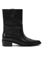 Botki damskie - Tory Burch Kowbojki City Western 155810 Czarny - miniaturka - grafika 1